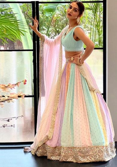 FB H52 georgette Lehenga choli manufacturers in Pune - wholesale export